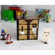 Minecraft Crafting Table 4-Inch Tin Storage Box Cube Organizer with Lid