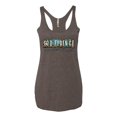 thumbnail image 2 of Wild Bobby Godfidence- Knowing I Can't But He Can Blue and Brown Cheetah Print Inspirational/Christian Women Tri-Blend Racerback Tank Top, Brown, X-Large, 2 of 6