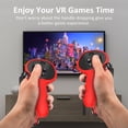 thumbnail image 4 of Protector Del Controlador 1 par de fundas de empuñadura con correa ajustable para nudillos de silicona para Meta Quest Pro VR, 4 of 7