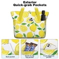 thumbnail image 2 of Tote Bag for Women - Lemon Shoulder Bag - Large Utility Work Duffle Bag with Zipper Handbag for Travel, Work, Sprots, 2 of 5