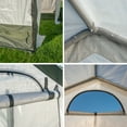 thumbnail image 4 of Miracle-Gro 6' x 8' x 6' All-Season Indoor/Outdoor Backyard Garden Greenhouse and Compact Waterproof Plant Shelter, Translucent, 4 of 21