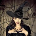 thumbnail image 3 of Pleated Witch Hat, Halloween Party Witch Hat, One Size, 3 of 7