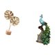 thumbnail image 5 of Escultura de hojas,Estatua de hoja de metal Escultura de hoja Decoración del hogar,Figura de hoja artística con decoraciones de hojas en la base,Figura de escritorio,Estante de estatua de, 5 of 8