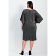 thumbnail image 2 of Avenue Women's Plus Size Anastasia Metallic Knit Tie Front Dress, 2 of 2