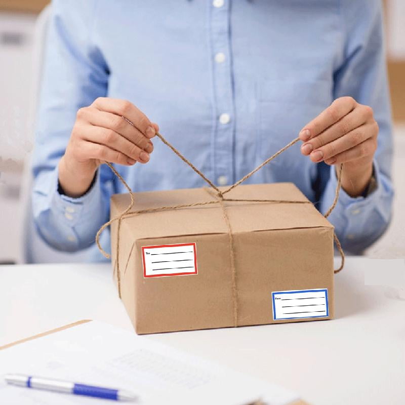Necvior 50/100/240 Sheets from/to Address Mailing Labels Mail Shipping Label Mail Address Label Stickers for Package