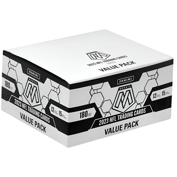NFL Panini 2023 Mosaic Football Trading Card VALUE Box (12 Packs)