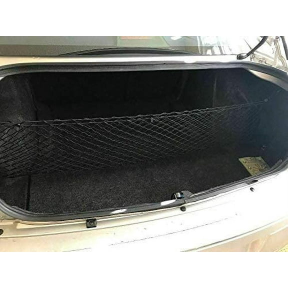 EACCESSORIES EA Trunk Organizer Cargo Net for Chrysler 300 2005-2010 – Envelope Style Cargo Net for Sedan – Premium Mesh Elastic Car Trunk Organizer Vehicle Carrier Storage – Compatible Chrysler 300