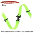 thumbnail image 4 of Uxcell Backpack Chest Strap [2PCS] - Adjustable Sternum Straps with Whistle Buckle - [Fluorescent Green] Chest Belt Hollow Quick Release Buckle, 4 of 7