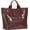 Coffee, variant on Women's Large PVC Tote Bag Letters Print Handbags Paper  Bag Clear Shopping Hobo Bag