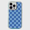 thumbnail image 1 of Caseco Mag-Safe iPhone 13 Pro Max Blue Checkerboard Print Case, 1 of 5