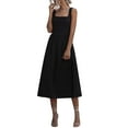thumbnail image 3 of Outfmvch black dresses for women Bodycon Sleeveless Knee Length Club Tank Dress womens dresses fall dresses, 3 of 9