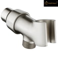 thumbnail image 4 of BRIGHT SHOWERS All Metal Shower Head Holder for Handheld Shower Head, Adjustable Shower Arm Mount with Universal Wall Hook Bracket, Brushed Nickel, 4 of 4