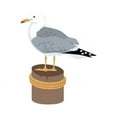 thumbnail image 2 of CafePress - Pier Gull - Unique Fabric Shower Curtain 70" x 72", 2 of 3