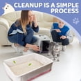 thumbnail image 7 of Amaopus 60 Pcs Cat Litter Box Liners, 39'' x 18'' Large Litter Box Liner  with Drawstring, Heavy Duty Kitty Litter Bags Liners, 2.2 Mils Thicken Drawstring Bags for Cats Kitties Litter Box, 7 of 7