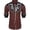 a-Brown11533, variant on FINALGANG Mens Long Sleeve Cowboy Shirt With Embroidery Collar Slim Fit Button Front Casual Party Festival Shirt For Holiday Dance Daily Wear Coffee XXL