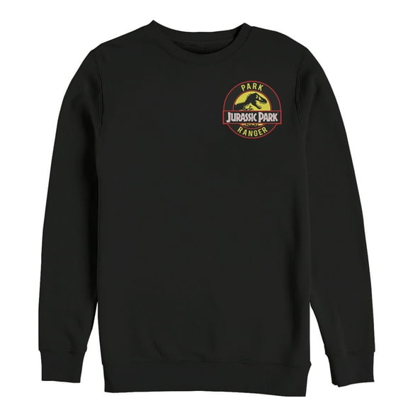 Men's Jurassic Park Ranger Logo Badge  Sweatshirt Black Medium