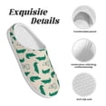thumbnail image 5 of Fotbe Cartoon Crocodile Pattern Women's Fuzzy Curly Fur Memory Foam Loafer Slippers Indoor Outdoor Slippers Winter Home Shoes-39/40, 5 of 7