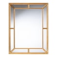 thumbnail image 2 of Baxton Studio Iskra Rectangular Mirror with Antique Goldleaf Frame - Modern Decorative Wall Accent for Living Room, Bedroom, or Entryway, 2 of 5