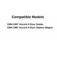 thumbnail image 3 of Passenger Right Side Front Door Window Door Glass Compatible with Honda Accord 4 Door Sedan/Wagon 1994-1997 Models, 3 of 5