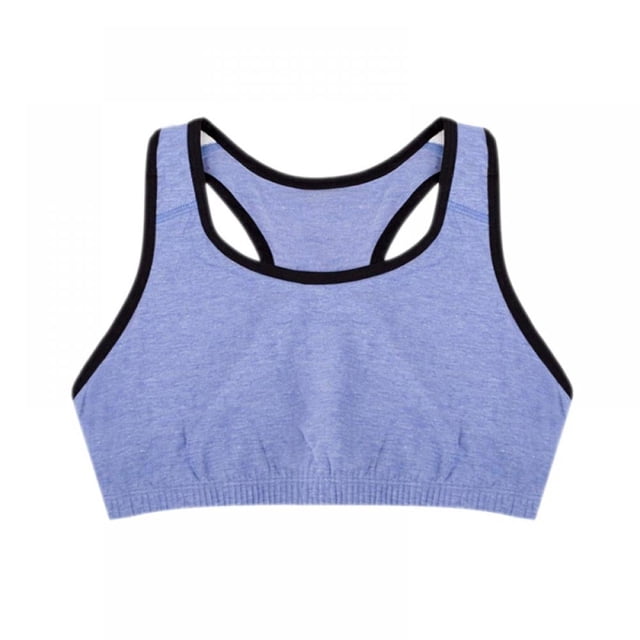 Sujetador deportivo Lorddream para mujer, estilo tirantes, paquete de 3, azul - L
