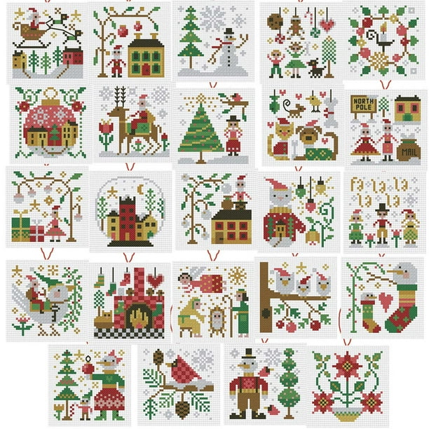 Herrschners® Christmas Mini Ornaments Counted CrossStitch Kit
