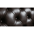 thumbnail image 6 of Pemberly Row Top Grain Leather Chesterfield 118" Leather Sofa in Brown Finish, 6 of 6