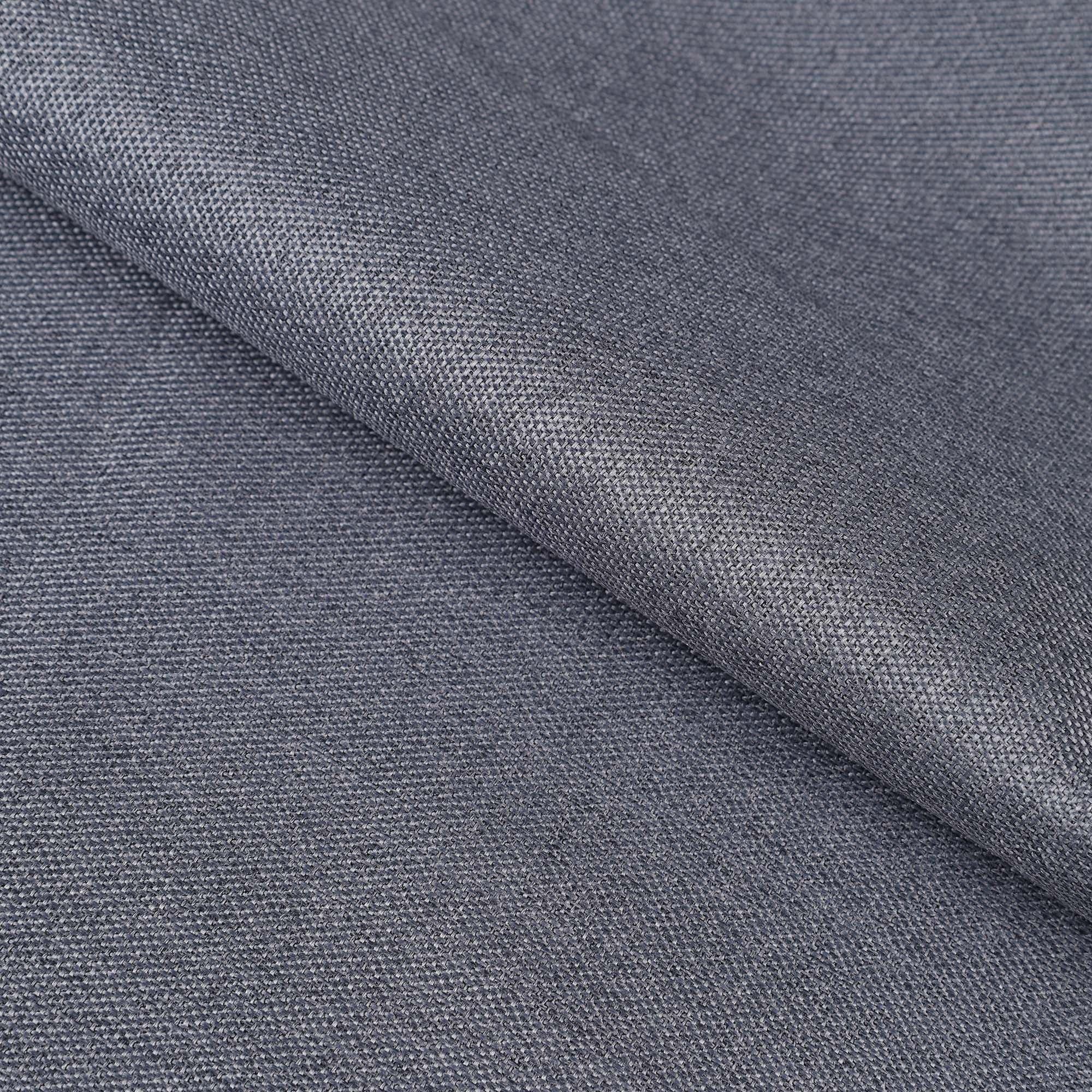 Superior Linen Blackout Curtains Set of 2, Grommet Header Curtain Panel Pair, Charcoal, 52"W x 108"L