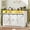 White, variant on Farmhouse File Cabinet with 2 Drawers, 47" Horizontal filing cabinet with LED Lights & Power Outlets for Office, Filing Cabinet with 2 Sliding Barn Doors, Large Storgae Cabinet for Home, Black