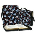 thumbnail image 3 of FOR U DESIGNS Sharks Strawberry Bible Cover Leather Size Large Casual Bible Bags for Women Organizer Waterproof Bible Book Cover Carrying Case Aesthetic Crossbody Backpack Bag Purse, 3 of 7