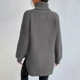 thumbnail image 5 of Fengactive Women's Turtleneck Sweaters Slouchy Knit Sweater Winter Fashion Cable Weaving Long Sleeve Pullover, 5 of 7
