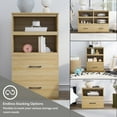 thumbnail image 3 of Mainstays Ardent One Drawer Modular Storage System, Euro Oak, 3 of 19