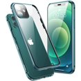 thumbnail image 1 of Phone case Compatible for iPhone 12 case 360° Full Body Magnetic Tempered Glass Double Sided Case,Metal Bumper Frame Magnetic Case,Clear 9H Screen Protector, 1 of 6