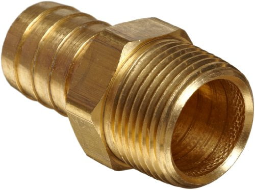 Anderson Metals 57001-0404 Brass  1/4" Hose Barb x 1/4" Male Pipe 