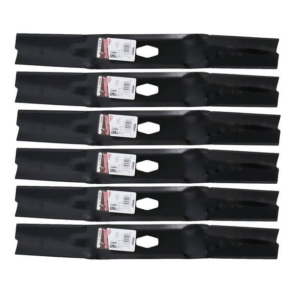 6 Rotary® 17225 Hi Lift Mower Blades for MTD® 742P05086 74205086 54in. Deck