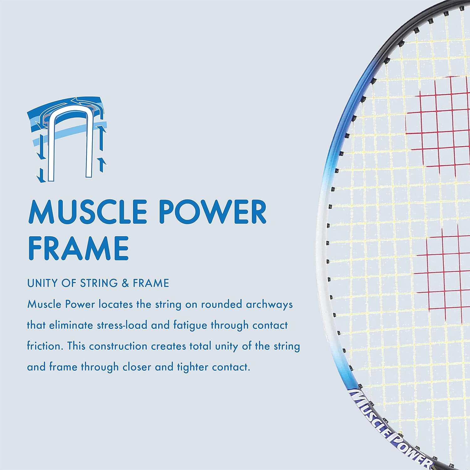 YONEX Muscle Power 22 Light Badminton Racquet, Black Blue