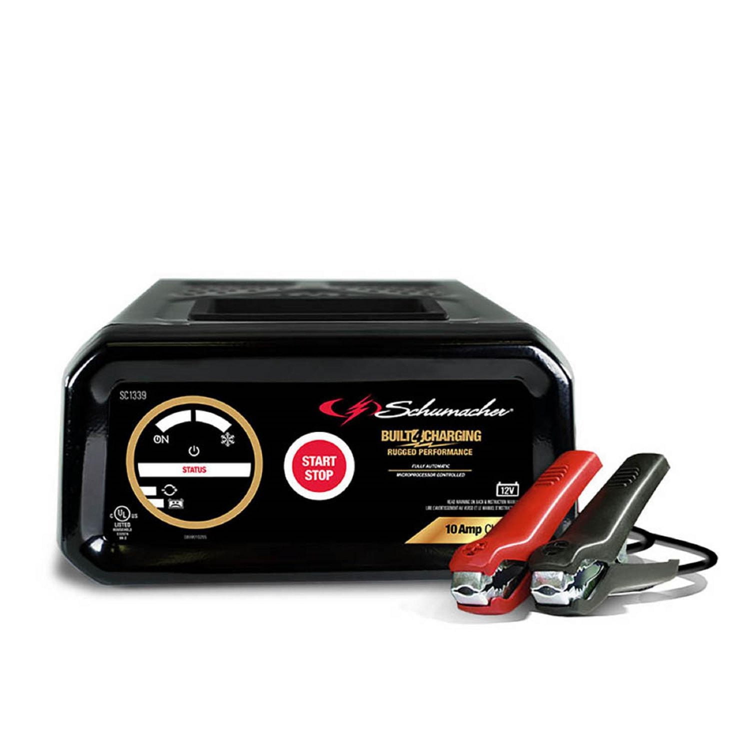 Schumacher Electric 10 Amp 12V Fully Automatic Car Battery Charger and Maintainer, SC1339, 10A 12V Battery Charger