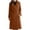 Brown, variant on Black**Friday Chaoheng Winter Coats for Women Plus Size Women's Belted Wool Trench Coat,Mid-Length Double-Breasted Pea Coat