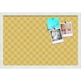 thumbnail image 2 of PinPix ArtToFrames 14x22 Custom Cork Bulletin Board Yellow Flowers   Poster Board Has a Fabric Style Canvas Finish, Framed in Satin White Frame (PinPix-268), 2 of 6