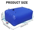 thumbnail image 5 of Hzsb 2000L Water Storage Tank, Large Capacity Water Storage Bladder, Emergency Water Bladder Tank, Foldable Water Storage Tank, Portable Rainwater Bag for Drought Resistance, 5 of 7