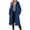 Blue, variant on Wool Blend Long Coat Women Single Breasted Winter Jacket Trench Coat with Hood Pocketed Woolen Hooded Overcoat (L, Khaki)