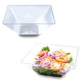 thumbnail image 5 of Smarty 3 qt. Clear Square Large Disposable Plastic Serving Bowls 24ct, 5 of 5