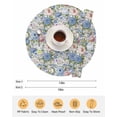 thumbnail image 6 of 15 Inch Round Placemats Set of 6, Blue Pink Spring Floral Non Slip Heat Insulation PP Table Mats, Vintage Summer Botanical Washable Place Mats for Kitchen Dining Party Table Decor, 6 of 7