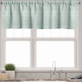 thumbnail image 3 of Ambesonne Victorian Valance & Curtain, Baroque Foliage Motifs, 55"x24", Almond Green and White, 3 of 7