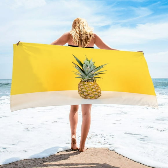 TUITOONM Serviette de Plage Adulte en Microfibre Serviette de Plage Super Légère Serviette de Bain Colorée Anti-Sable Couverture de Plage Multi-Usage pour Voyage Piscine 30x60 Pouces