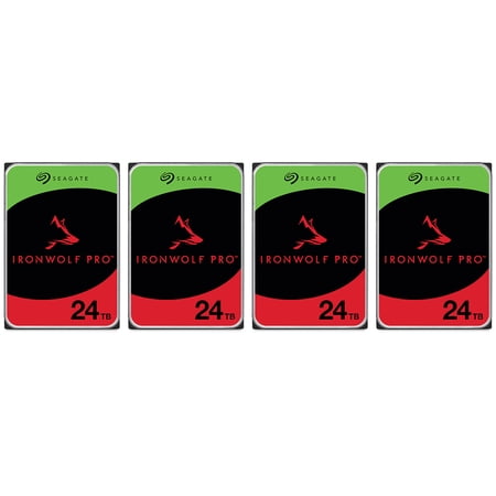 Seagate IronWolf Pro 24TB 3.5" SATA III Internal NAS Hard Drive Kit 4pk