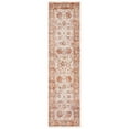 thumbnail image 5 of SAFAVIEH Valencia Maria Oriental Polyester Runner Rug, Ivory/Rust, 2' x 8', 5 of 9