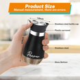 thumbnail image 2 of BZUEPRS Salt and Pepper Shakers Set,4 oz Glass Bottom Salt Pepper Shaker with Stainless Steel Lid for Kitchen Cooking Table, RV, Camp,BBQ Refillable Design, 2 of 14