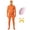orange spandex bodysuit, variant on Orange Zentai Bodysuit Costume, Full Body Second Skin Suit Halloween Cosplay Jumpsuit with Open Face Hood