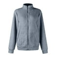 thumbnail image 6 of iHPH7 Fleece Jacket Sherpa Fleece Jacket Women Fleece Jacket Women Full Zip Sherpa Jacket Women Fuzzy Fleece Jacket Women Teddy Coat for Women Winter Coats for Women Gray XL, 6 of 9