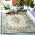 thumbnail image 2 of Safavieh Courtyard Layne Medallion Indoor/Outdoor Area Rug, Beige/Dark Green, 6'7" x 9'6", 2 of 10